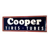 Vintage Cooper Tires & Tubes Embossed Metal Sign