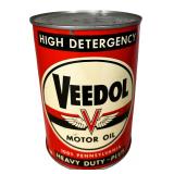 1960s Veedol  Heavy Duty-Plus Motor Oil Can- Full