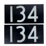 RR Locomotive Illuminated Glass Number Boards