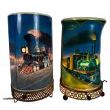 1950s Train Locomotive Motion Lamps - Econolite &