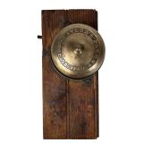 Antique Taylor's Brass & Cast Iron Crank Door Bell