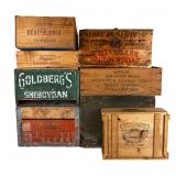 Vintage Wooden Wine, Whiskey & Beverage Crates