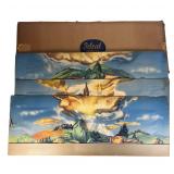 Ideal Models 1950s Railroad Panorama Background Se
