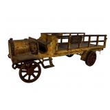 Antique Hubley 5-Ton Cast Iron Stake Bed Toy Truck