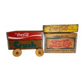 Vntg Coca-Cola, Pepsi & Orange Wooden Soda Crates