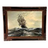 After Montague Dawson 'Clipper Nicoya' Painting