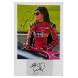 Danica Patrick & Dale Earnhardt Signed Photo & Ca