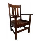 Antique Stickley Brothers Mission Oak Armchair