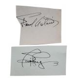 Fred Astaire & Ginger Rogers Autographs Signatures