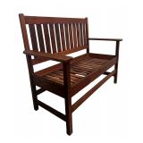 Antq Stickley Brothers Mission Oak Open Arm Settee