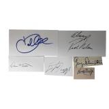 Collection of Celebrity Autographs- Martin, Leno,