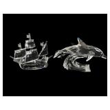 Swarovski Crystal Santa Maria Ship & Dolphins