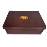 Sheep Inlay Cedar Keepsake Box by Bombay Co 1996