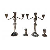 Sterling Silver Candlestick & Candelabra