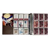Binder with Vintage Chicago Bulls Basketball Cards