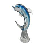 Murano Italian Art Glass Dolphin Sculpture