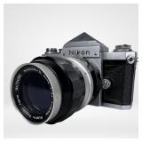Nikon F 35mm SLR Camera with 135mm f/3.5 Lens