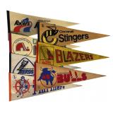 1970s WHA Hockey Full-Size Felt Pennants ï¿½ Defunct