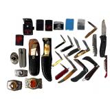 Gentlemen's Lot - Knives, Lighters & Belt Buckles