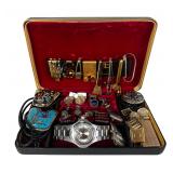Men's Jewelry Box- Cufflinks, Watch, Bolo Ties,