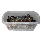 Box full of Costume and Craft jewelry