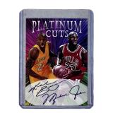 Kobe Bryant & Michael Jordan Platinum Cuts Card