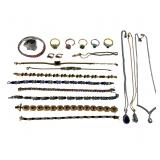 Group of Jewelry - Rings, Bracelets, Necklaces, Ea