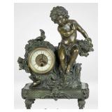 Auguste Moreau's Bronze Boy Mantel Clock
