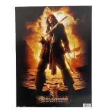 Johnny Depp Signed Pirates of the Caribbean Poster
