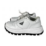 Prada Prax 01 White Leather Chunky Sneakers Sz41