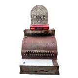Antique National Cash Register w Beck's Beer Displ