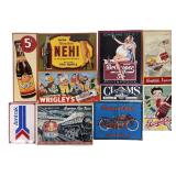 Assortment of Advertising Signs - Tin & Porcelain