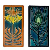 Motawi Tileworks Peacock Feather & Lily Art Tiles