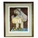 Sami Briss Israeli Modernist Judaica Lithograph
