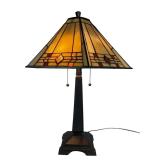 Mission Arts & Crafts Stained Glass Table Lamp