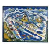 Allan 'Zion' Johnson Intuitive Folk Art Painting