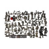 Assortment of Vintage Pewter Miniature Figurines