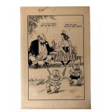 Frederick Little Packer Original Political Cartoon