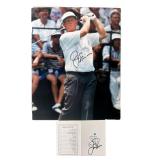 Jack Nicklaus Signed Golf Photo & Scorecard