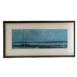 Richard Florsheim Modernist Seascape LE Lithograph