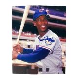 Ernie Banks Autographed/ Signed Cubs Photograph