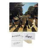 The Beatles Complete Set of Four Autographs