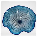 Dan LaChaussee Large Art Glass Centerpiece Bowl