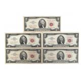 1963 US RED SEAL $2 BANKNOTES