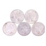 1922-1928 US SILVER PEACE DOLLARS