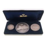1967-1968 HAITIAN 3 COIN SILVER SET