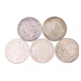 1922-25 US SILVER PHILADELPHIA MINT PEACE DOLLARS