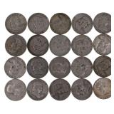 1948-1963 US SILVER FRANKLIN HALF DOLLARS - $10 FA