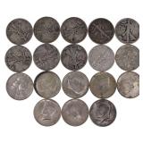 1940-1964 US SILVER HALF DOLLARS $9 FACE VALUE