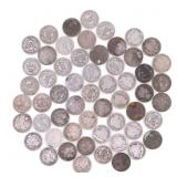 US SILVER SEATED LIBERTY & BARBER 10C COINS